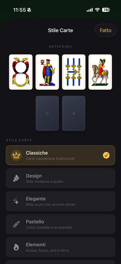 Personalizzazione sfondo